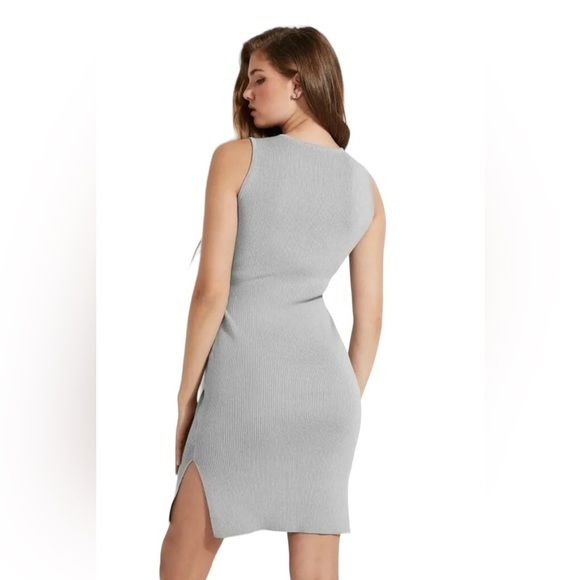 GUESS Coss Sleeveless Sweater Dress, Heather Grey - Size Small - Picture 4 of 17